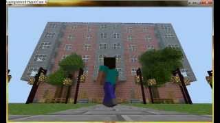 preview picture of video '[Minecraft]Стройка города(обзор первого дома) #2'