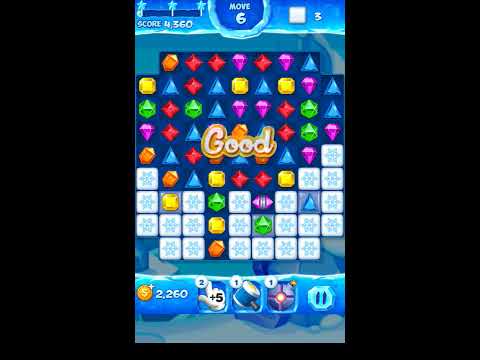 Jewel Pop Mania:Match 3 Puzzle Level 105 ( Ice Cream Town Episode ) - Walkthrough ( No Booster )