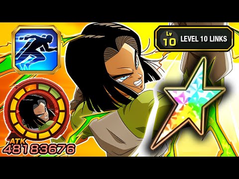 100% DODGE!!! 100% NEW STR ANDROID 17 LEVEL 10 LINKS!!!! Dragon Ball Z Dokkan Battle