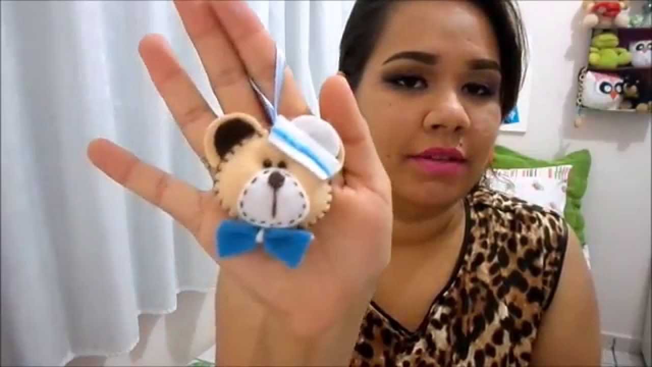 DIY:: Lembrancinha ursinho em Feltro