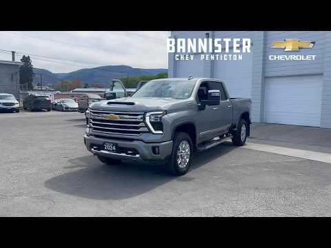 2024 Chevrolet Silverado 3500HD 4WD Crew Cab Standard Box High Country in Gray for sale at Bannister Chevrolet Penticton in Penticton, BC