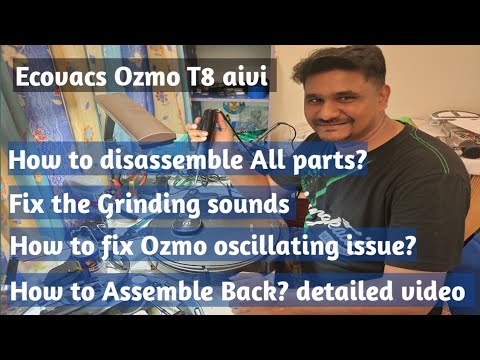 Ecovacs Ozmo T8 aivi |  How to replace Main brush motor? Fix the Ozmo Tank oscillating issue