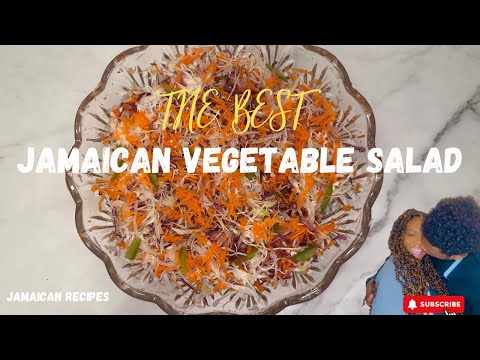 Jamaican Vegetable Salad | How to make Jamaican Cabbage and Carrot Salad