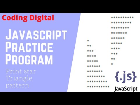 Javascript Practice Star Triangle Pattern Coding Digital