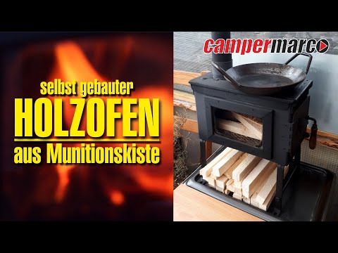 How I built a mini oven | wood stove | tent oven for under €50 from an ammunition box