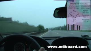 preview picture of video 'Kelleners BMW M6 on German Autobahn (332 km/h or 206.3 mph GPS verified)'
