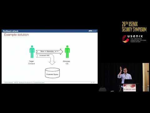USENIX Security '17 - ROTE: Rollback Protection for Trusted Execution