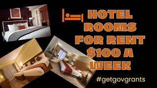 Hotel Rooms for Rent $100 a Week