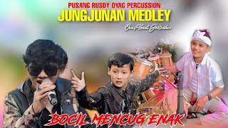Download lagu JUNGJUNAN MEDLEY LALAKI RAHEUT HATENA  - PUSANG RUSDY OYAG PERCUSSION (LIVE SESSION ) mp3