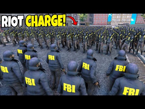 Can 100,000 RIOT POLICE hold city from 5 MILLION Rioters!?- UEBS 2: Ultimate Epic Battle Simulator 2