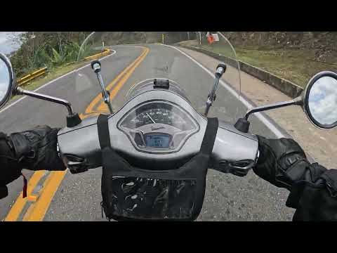 Riding My Vespa to the Angel's Curve Viewpoint 🛵 Colombian Mountain Roads ASMR