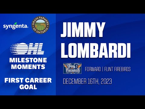 OHL Milestones | Jimmy Lombardi | First Career Goal