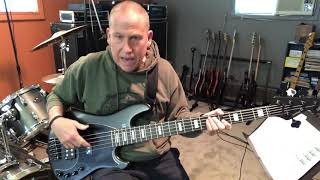 Video thumbnail for Sandberg California VM 5-String Custom 35” Black Sparkle by Dave On Bass