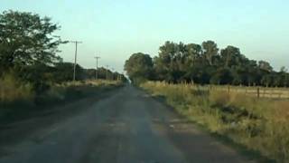 preview picture of video 'Carmen de Areco  camino alternativo desde ruta 7 enero 18 01 2011'
