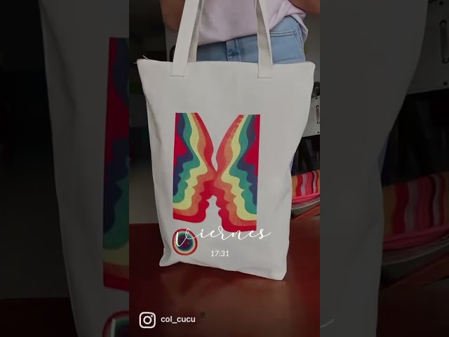 Vídeo relacionado con CUAC REVOLUTION Tote Bag Personalizada Diseño Dinosaurio Asas Largas - Bolsa Reutilizable, Ligera, Resistente y Suave Multiusos