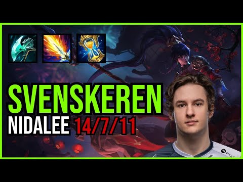 SVENSKEREN - NIDALEE vs. GRAVES Jungle | NA GRANDMASTER | PATCH 11.1 | QUADRAKILL