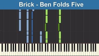 Brick - Ben Folds Five - Synthesia Piano Tutorial