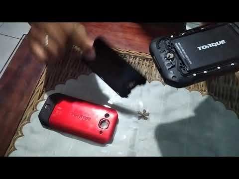 cara pasang kartu sim dan kartu SD di hp kyocera kyv41 torque