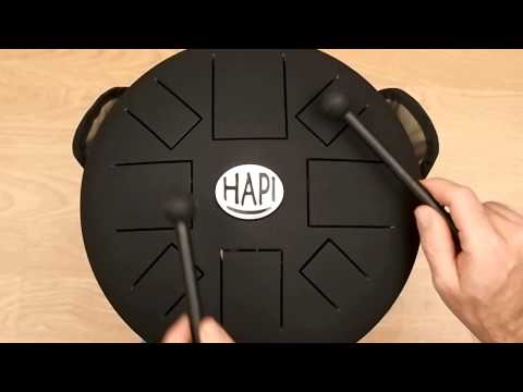 HAPI Drum Slim Tuneable Steel Tongue Drum, Over 24 adjustable scales in G, F# and F