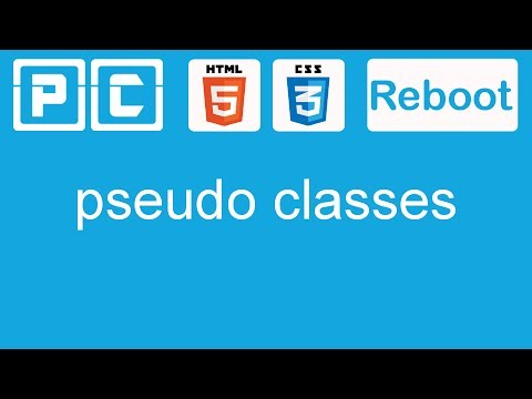 HTML5 and CSS3 beginners tutorial 24 - pseudo classes