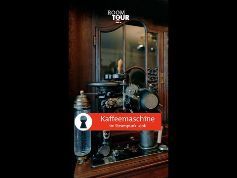 Alte Pfaff-Nähmaschine wird Kaffeemaschine im Steampunk-Look | SWR Room Tour #shorts