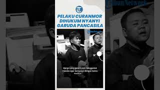 'Terciduk' Warga, 2 Pencuri Motor Dihukum Menyanyikan Lagu Garuda Pancasila, Gemetaran Mohon Ampun