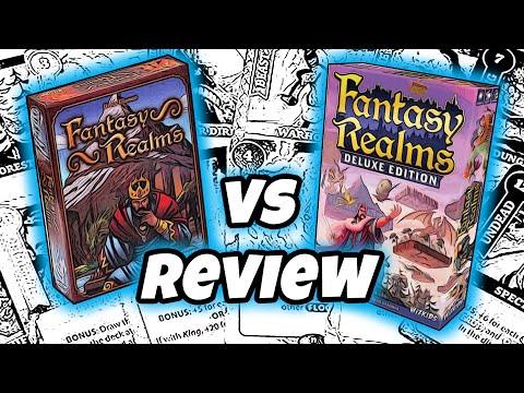 FANTASY REALMS VS FANTASY REALMS: DELUXE EDITION | Review and Comparison