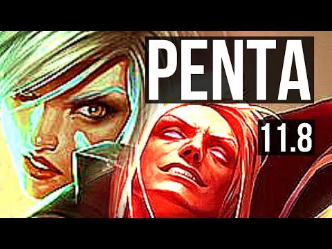RIVEN vs VLADIMIR (TOP) | Penta, 7 solo kills, 1500+ games, Legendary, 27/6/3 | KR Master | v11.8