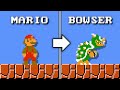 Super Mario Bros 1 NES Playable Bowser ᴴᴰ