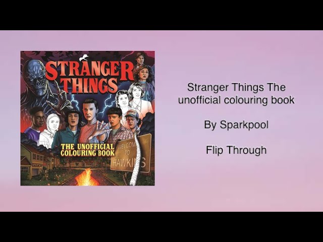 Vídeo relacionado con Stranger things. The unofficial colouring book (The happy books)