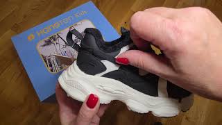 Кроссовки  Hang Ten Kids черные с белым 101