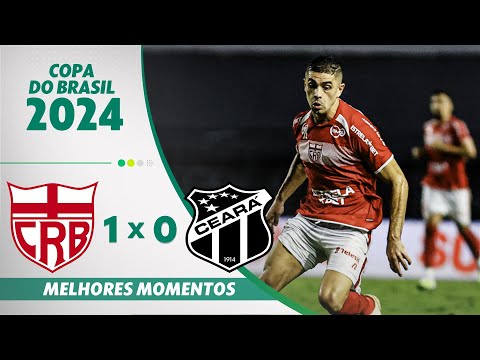 Gols e lances de CRB x Ceará