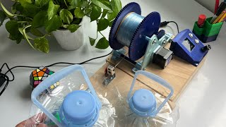 This machine transforms plastic bottles into PET filament for 3D printing!