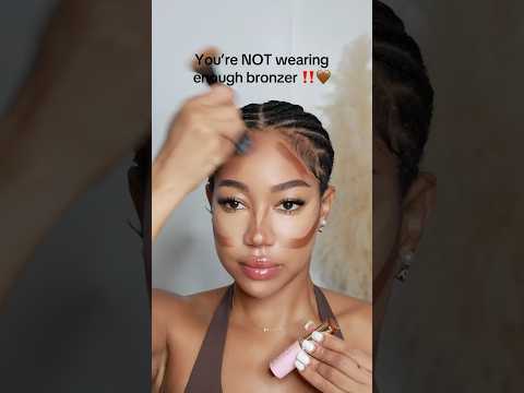 USE MORE BRONZER‼️👀 #makeup #bronzer #makeuptutorial