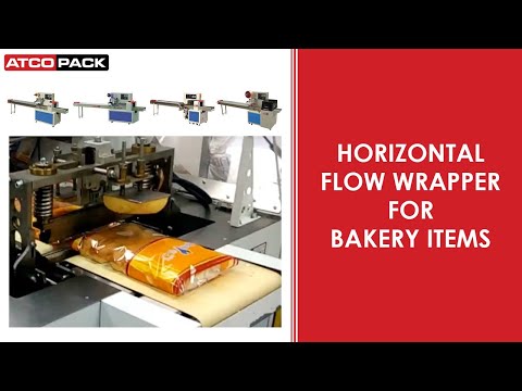 Horizontal Flow Wrapper For Bakery Items