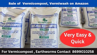 Sale of Vermicompost on Amazon II Very Easy and Quick II Cheapest Vermicompost and Earthworms