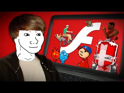 Playing Flash games as a kid