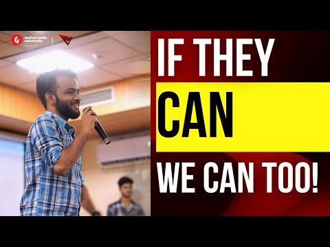 MOTIVATIONAL SESSION FOR TIER-3 COLLEGE STUDENTS | TECHNO INDIA CAMPUS
