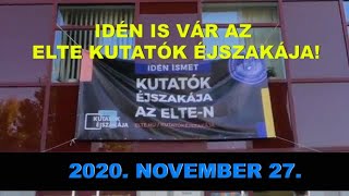 Kutatók Éjszakája az ELTE-n 2020 – FAVORIT2020 / HUNGARY