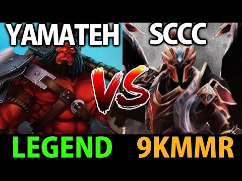 Sccc [Dragon Knight] vs Yamateh [Axe] Dota2- 9000MMR vs Legend