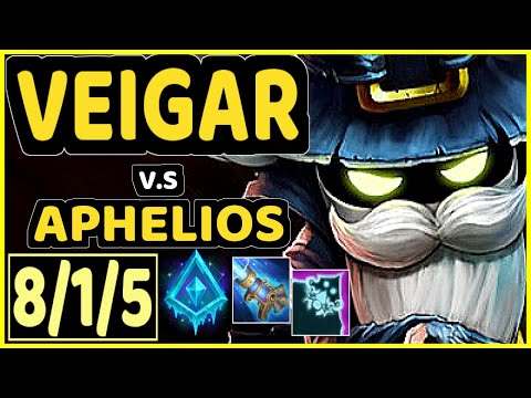 SACY (VEIGAR) vs APHELIOS - 8/1/5 KDA BOTTOM ADC CHALLENGER GAMEPLAY - BR
