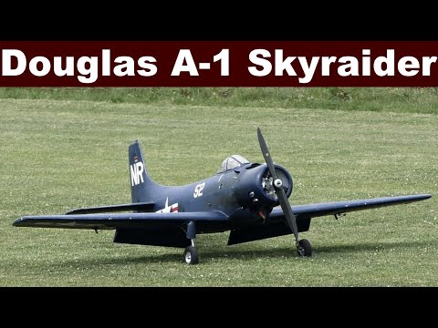 Douglas A-1 Skyraider, giant scale RC airplane, 2020