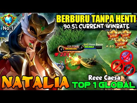 ENDLESS HUNTING!! Natalia Best Build and Emblem 2021!! - Build Top 1 Global Natalia ~ MLBB