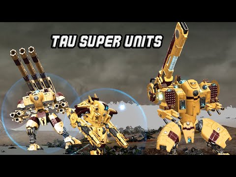 Unification Mod | Tau Superior Battlesuits vs Orks! - Warhammer 40k: Dawn of War: Soulstorm
