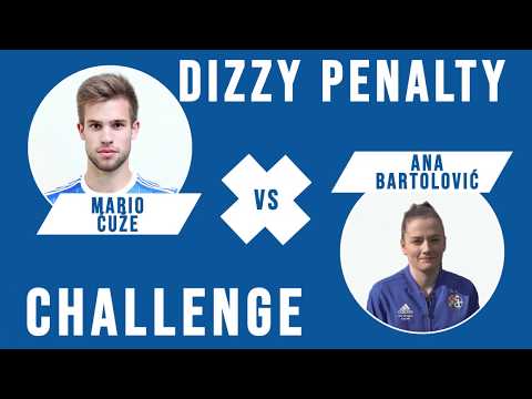 DIZZY PENALTY CHALLENGE | Mario Ćuže vs Ana Bartolović | GNK Dinamo vs. ŽNK Dinamo