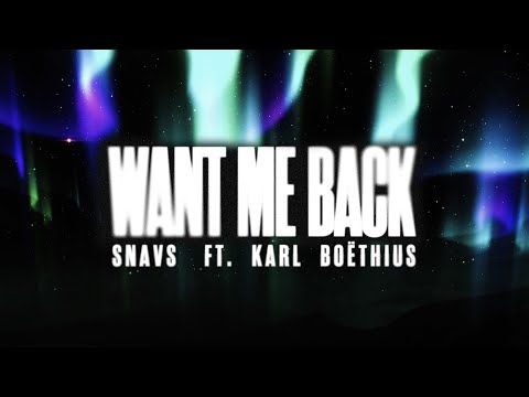 Snavs - Want Me Back (ft. Karl Boëthius) [Lyric Video]