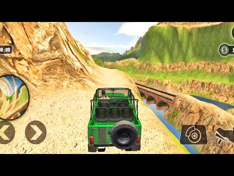 Top Mountain Green Jeep Driving Game | #Jeep Game #Mountain Racing | Jeep Car Top Hill Racing Game