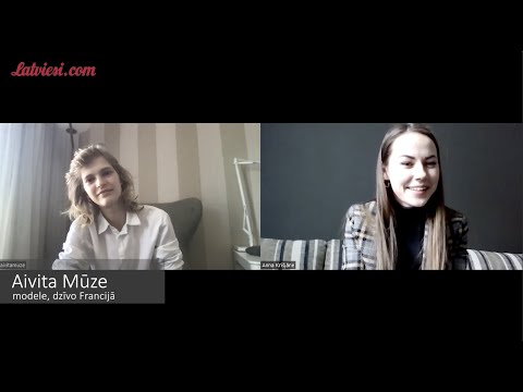 Modele Aivita Mūze (21) viena no retajām latvietēm starptautiskajā modes industrijā