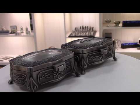 Mullingar pewter jewelry boxes