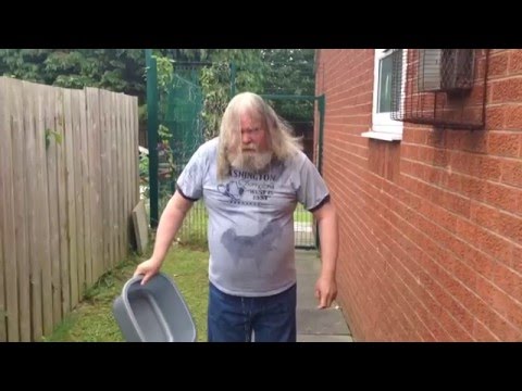 The Treeman doing the Ice Bucket Challenge